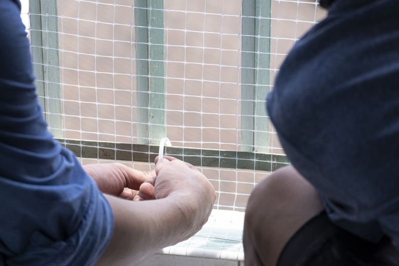 Bird Spike System on Balcony Railing